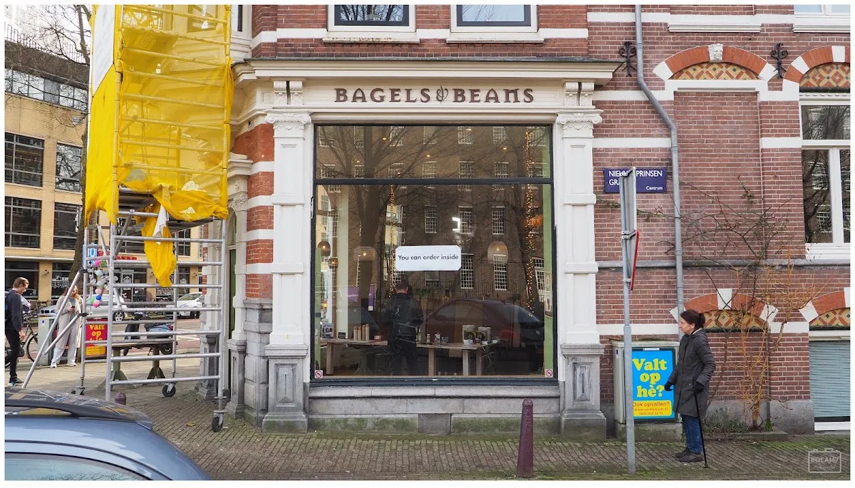 BookNoFees: Εστιατόριο – Bagels & Beans – Amsterdam – Μπέιγκελς & Φασόλια, φωτογραφία 1